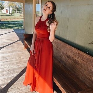 Azazie Misha dress in Rust